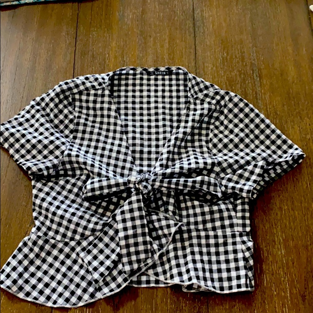 Shein Checkered blouse